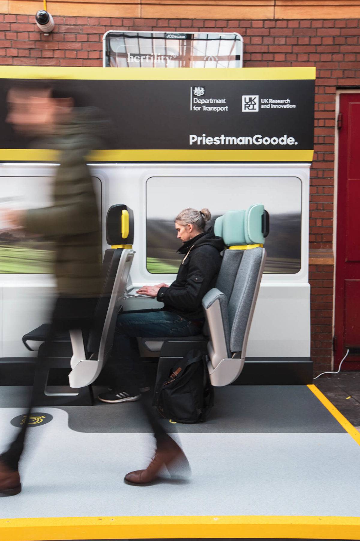 FOAK Proteus demonstrator with someone working at the seat