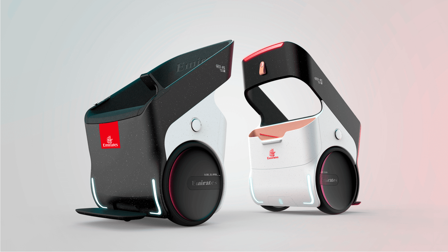 GEO Buggy with Emirates branding on them